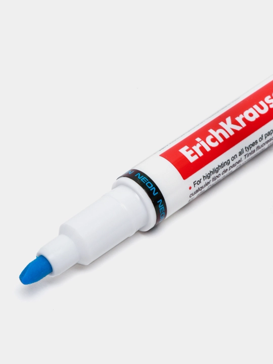 Двухсторонний текстмаркер ErichKrause Visioline V16 Neon+Pastel, цвет чернил голубой 56018
