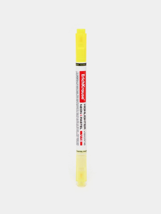 Ikki tomonli matn markeri ErichKrause Visioline V-16 Neon+Pastel, siyoh rangi sariq 56015 - 