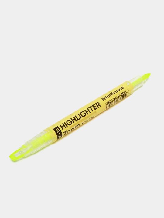 Ikki tomonlama matn markeri ErichKrause Visioline V-16 Zoom Neon, siyoh rangi sariq 60820