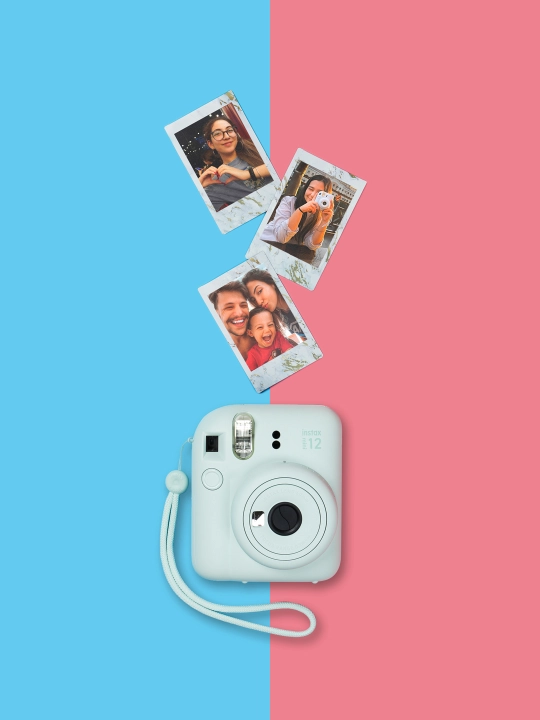 Bir zumda chop etish fotoapparati Fujifilm Instax Mini 12, 5 xil rang