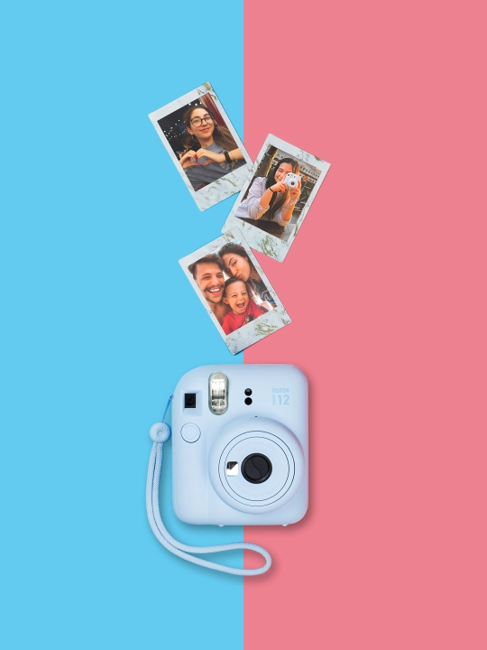 Bir zumda chop etish fotoapparati Fujifilm Instax Mini 12, 5 xil rang