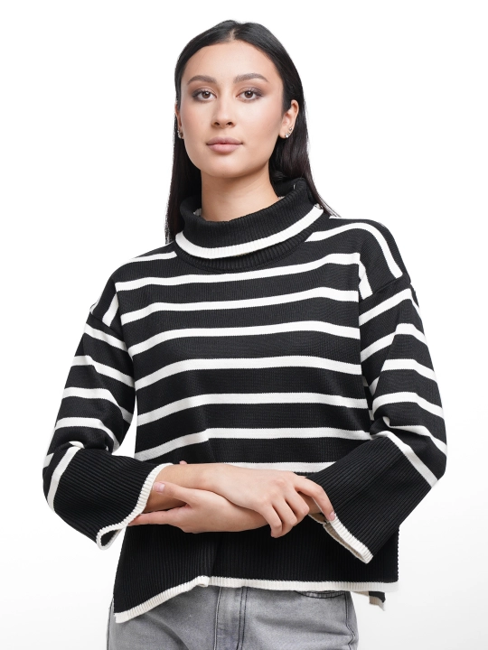 Chiziqli sviter - 