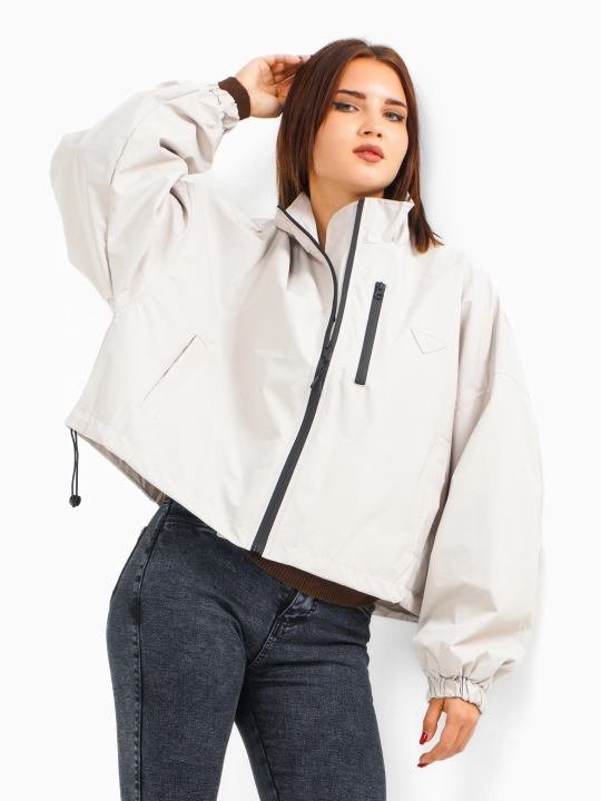 Ayollar vetrovkasi, demi-mavsumli kurtka, yomg'irga, oversize, Xitoy, 46-54