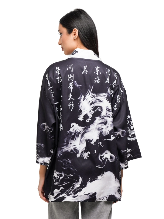 Kimono Haori ko'ylagi, uniseks, sharqona uslubda, turli bosma bilan - 