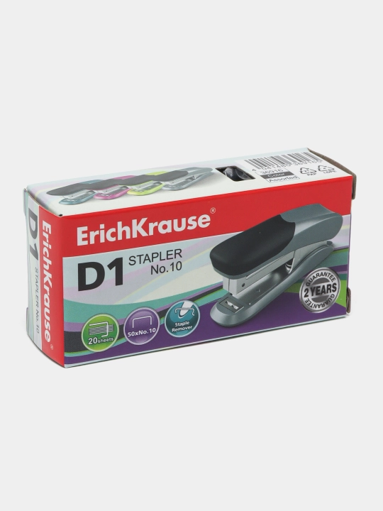 Stepler №10 ErichKrause D1 20 varaqgacha, assorti (qutida 1 dona.) 36916 - 