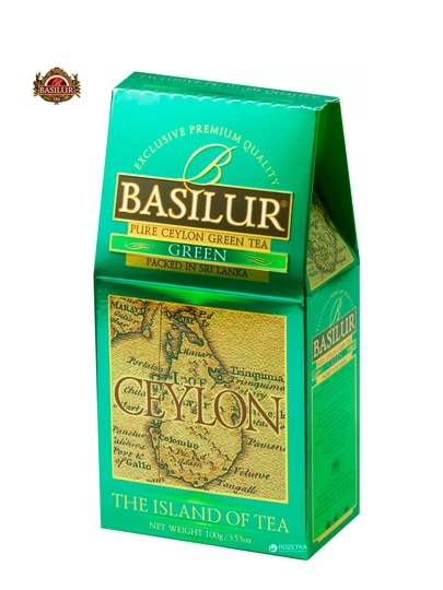 Чай Basilur The Island Of Tea - Pure Ceylon Green Tea Loose Leaf Tea, 100 г — BASILUR-GREEN