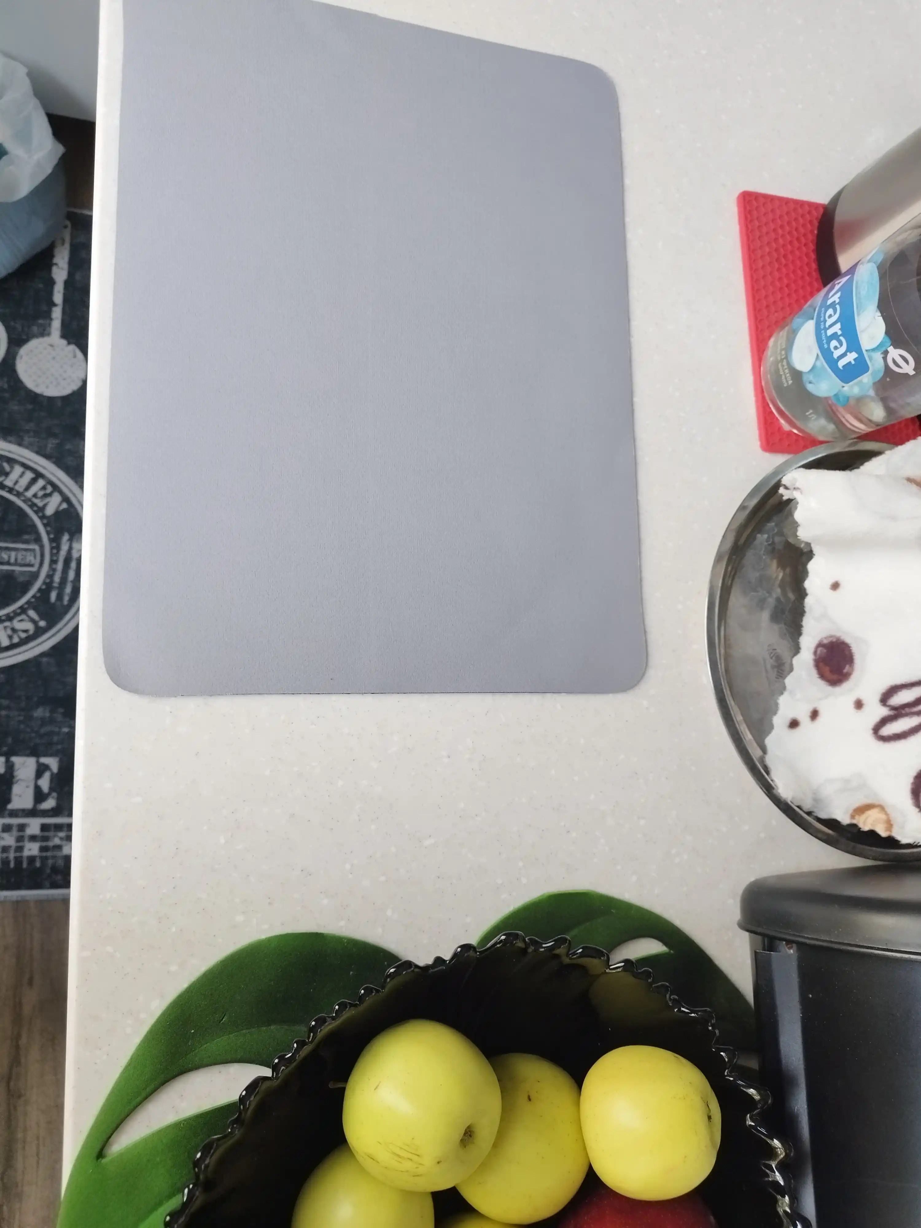 Сушилка для посуды настольная, коврик впитывающий нано диатомит для кухни