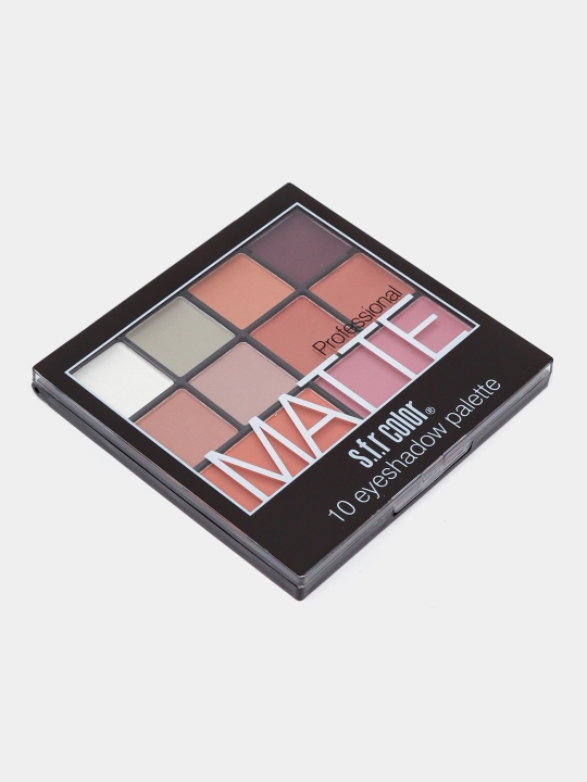 Палетка матовых теней для век Matte, 10 цветов
