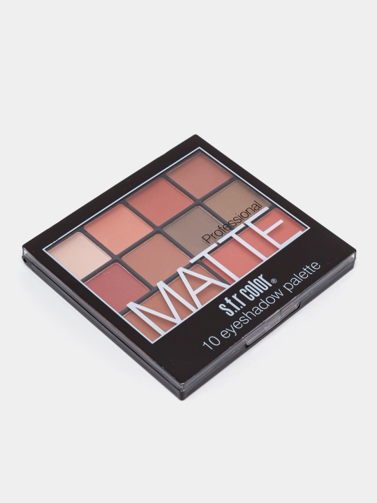 Палетка матовых теней для век Matte, 10 цветов