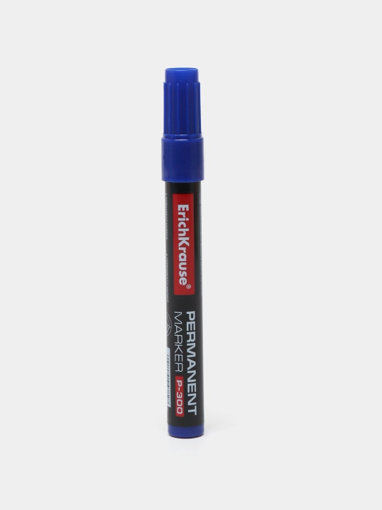Permanent marker ErichKrause P-300, siyoh rangi ko'k (qutida 12 dona.) 4782