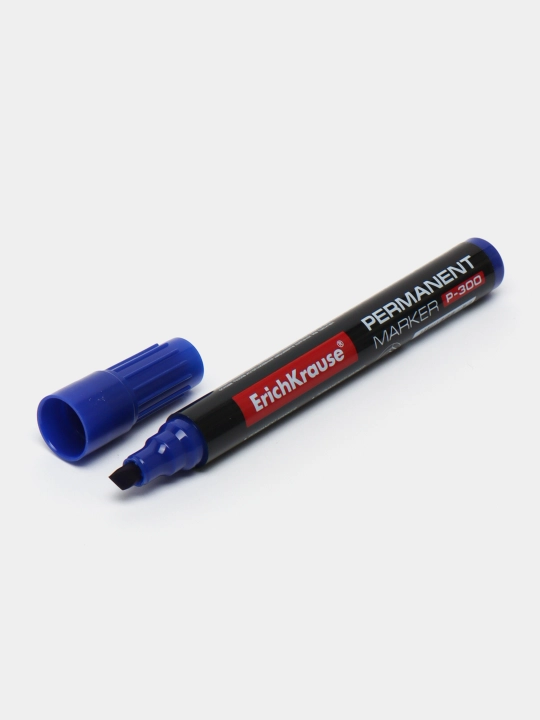 Permanent marker ErichKrause P-300, siyoh rangi ko'k (qutida 12 dona.) 4782