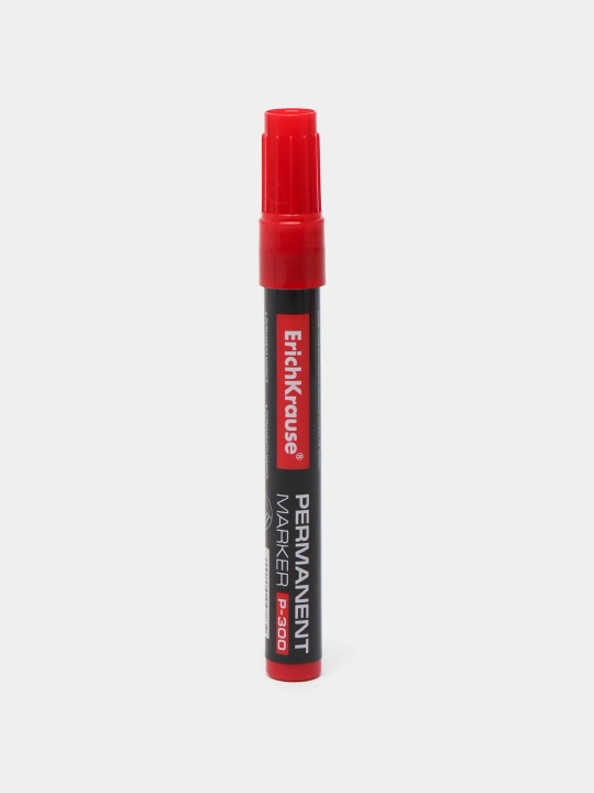 Permanent marker ErichKrause P-300, siyoh rangi qizil (qutida 12 dona.) 4783