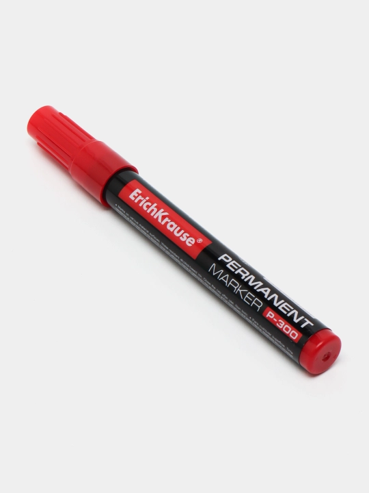 Permanent marker ErichKrause P-300, siyoh rangi qizil (qutida 12 dona.) 4783