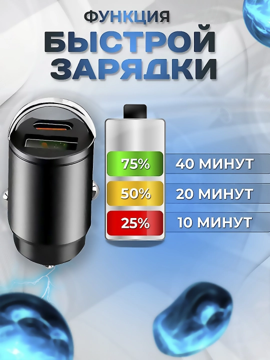 Автомобильное зарядное устройство, прикуриватель