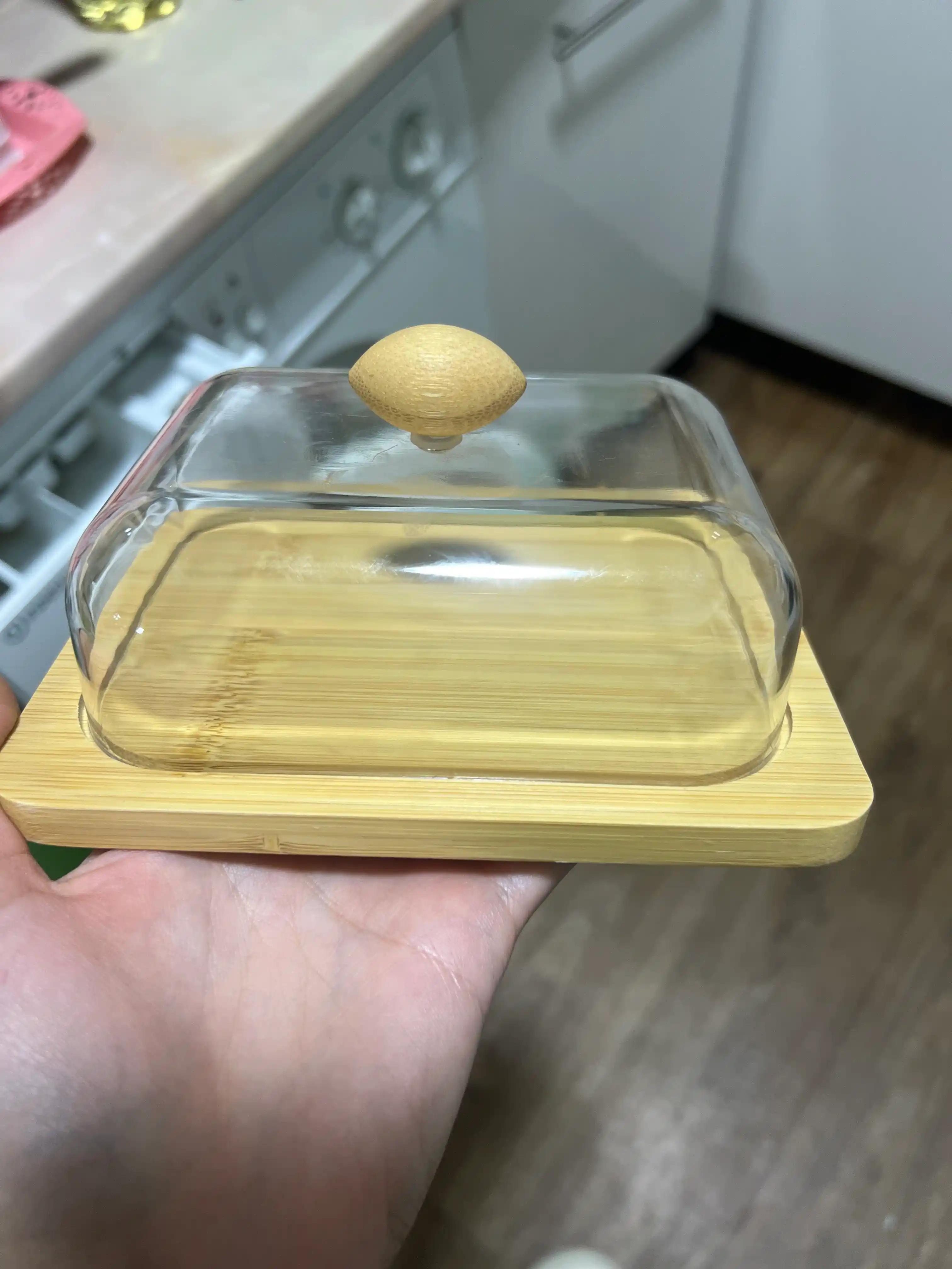 Масленка из бамбука и пластика