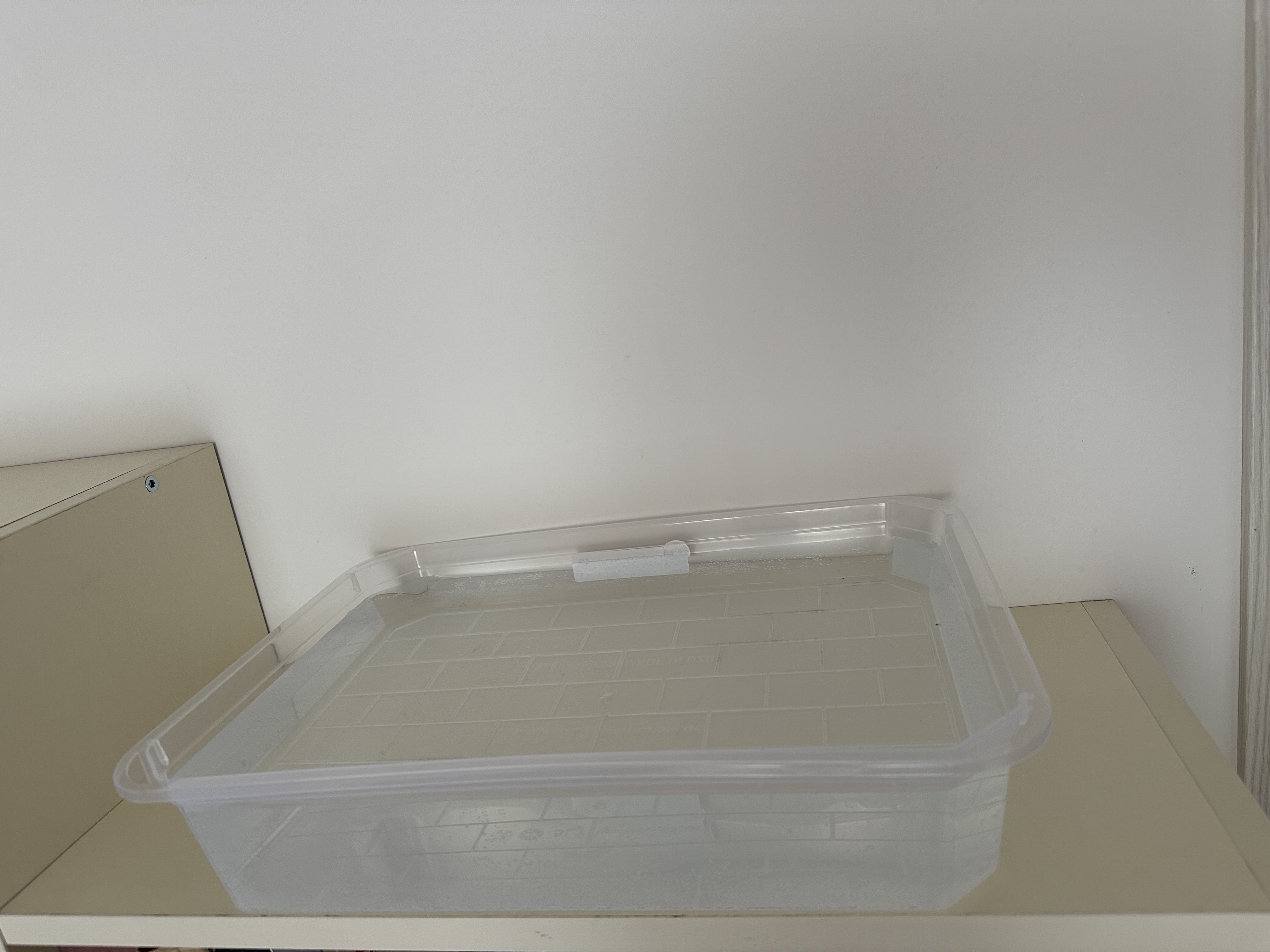 Saqlash idishi, to'rtburchak, plastmassa, uy uchun konteyner