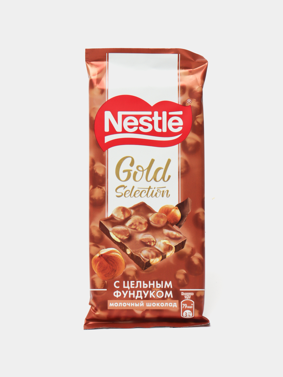 Шоколад Nestle, Gold Selection молочный с цельным фундуком 85 г купить ...