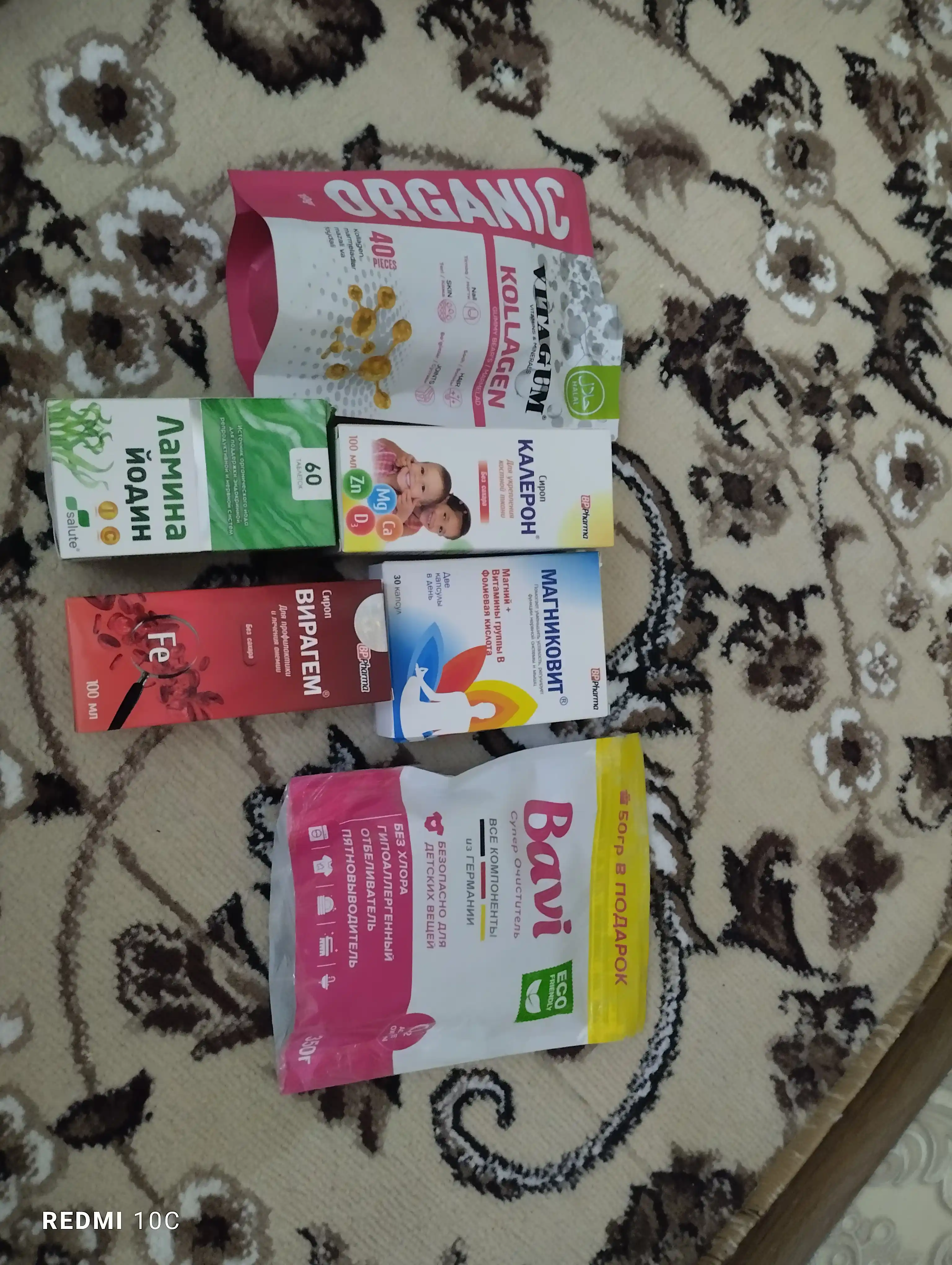 Viragem, temir helati + sink, vitamin C, B9, B12, bolalar va kattalar anemiyasida, 100 ml