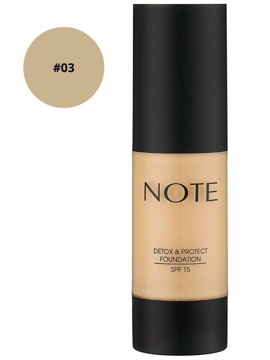 NOTE Detox and Protect Foundation SPF15 tonal kremi, 30 ml