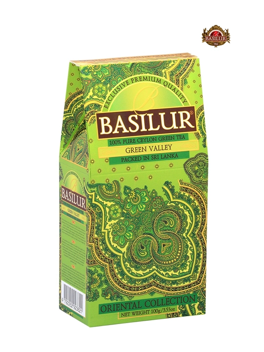 Basilur Green Valley, 100 гр, зелёный чай - 