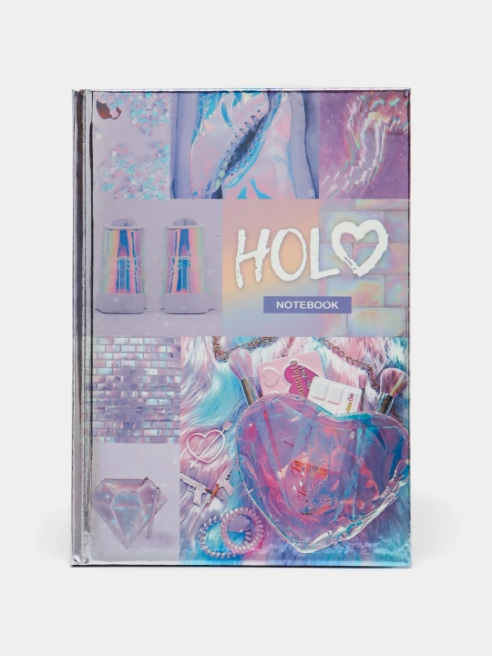 Biznes-bloknot A5, 80l., yevroformat, BG "Holo", glyantsevaya laminatsiya