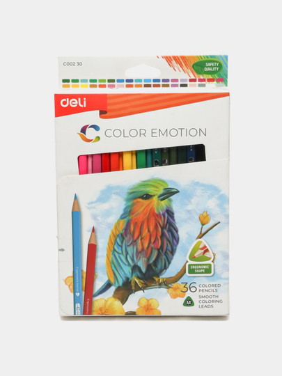 Карандаши цветные, 36 цветов, 00230 Deli - 
