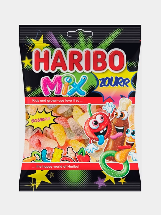 Hb21 HARIBO jevatelniy marmelad MIX ZOURR 80g 24