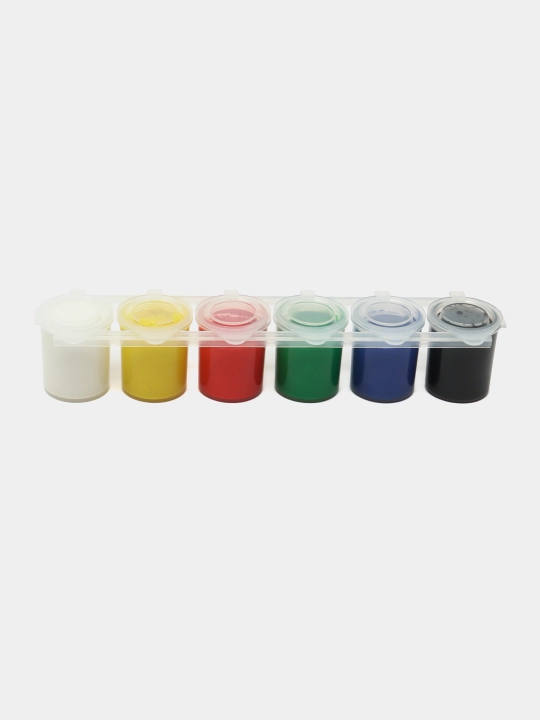 "Multiki" gamma guash, 6 xil rang × 15 ml, blok-tara, karton qadoq