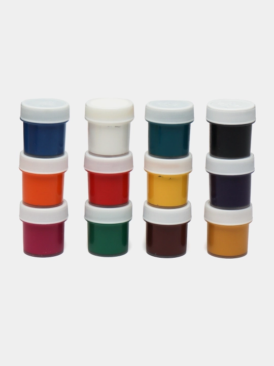 Guash Gamma "Yuniy hudojnik", 12 xil rang, 17,5 ml, karton qadoq