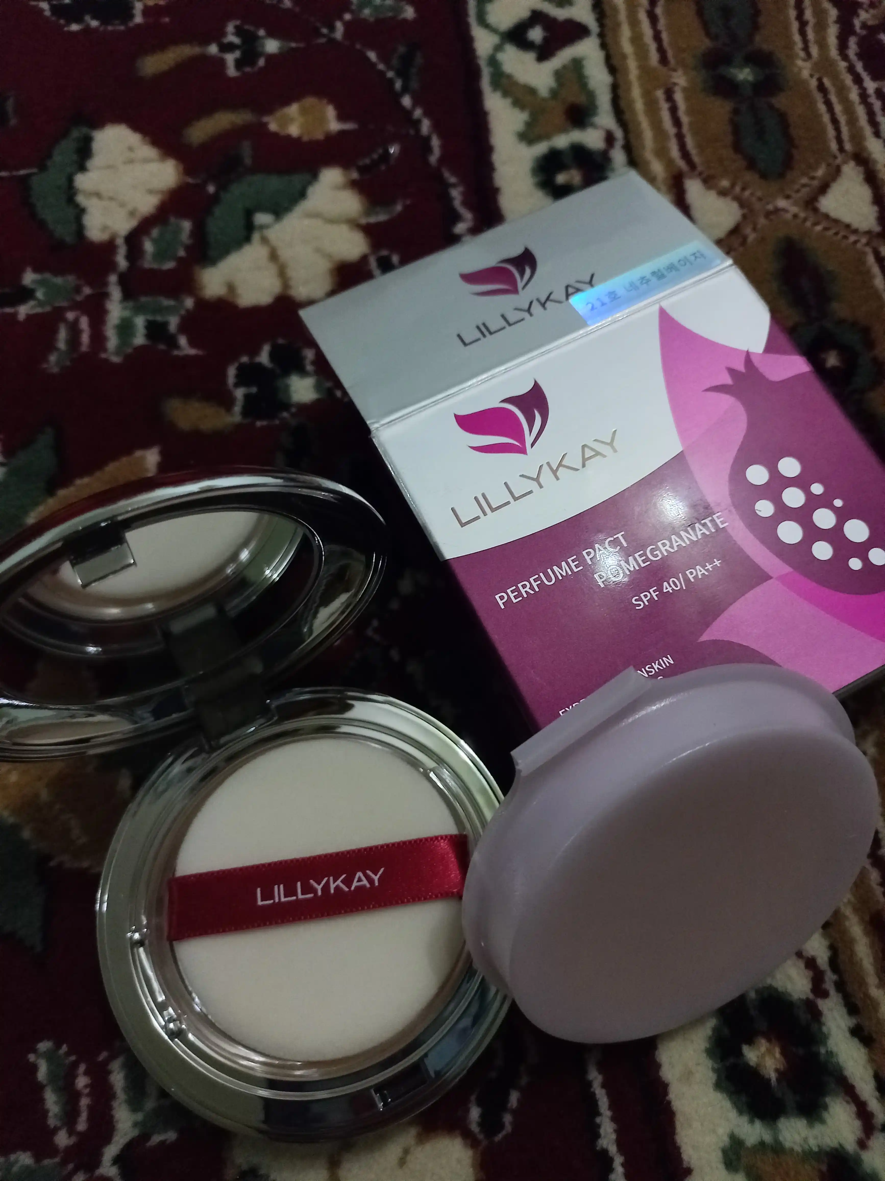 Lillykay Perfume Pact SPF40 PA++ anor ekstraktli kompakt pudra