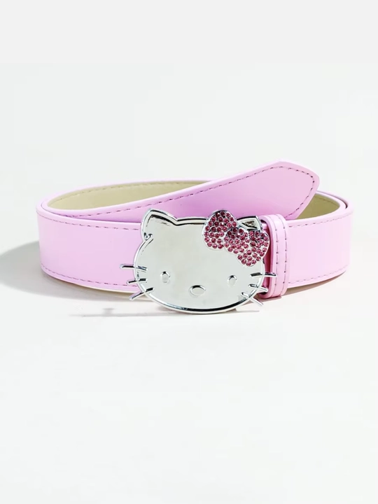 Женский ремень со стразами y2k дрейн, Hello Kitty - 