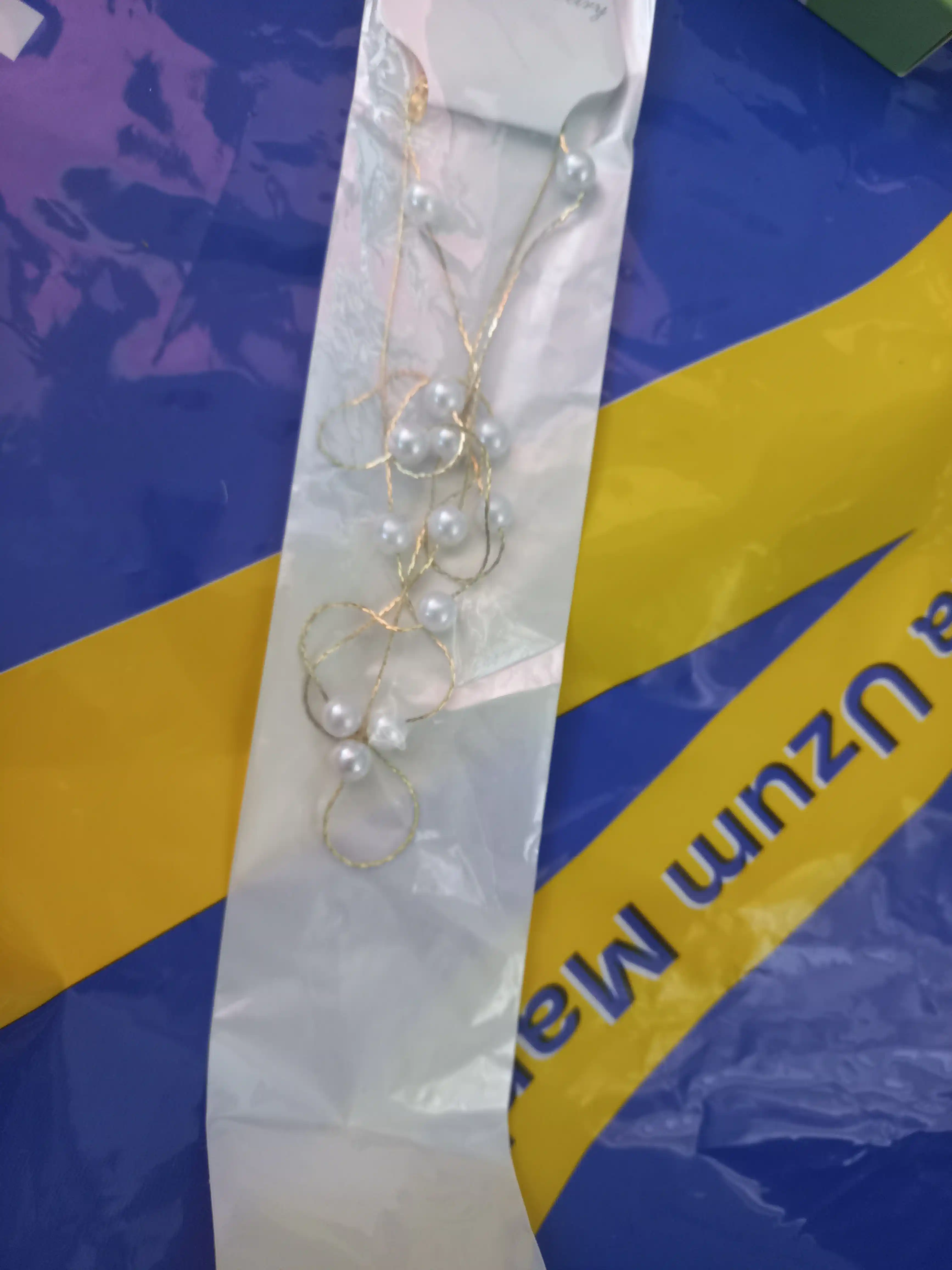 Marvarid bilan bo'yin zanjiri, choker, ayollar va qizlar uchun