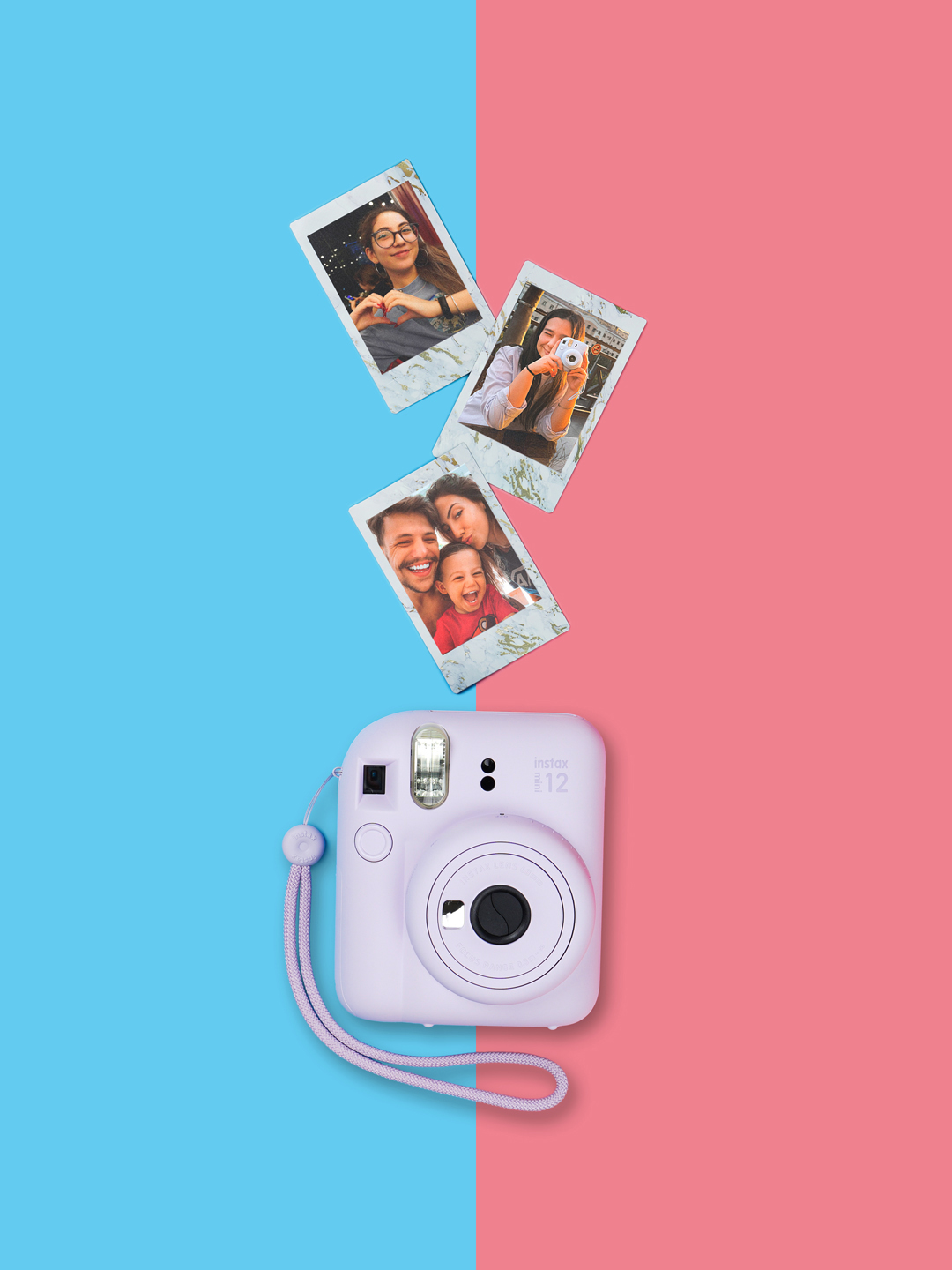 Bir zumda chop etish fotoapparati Fujifilm Instax Mini 12, 5 xil rang