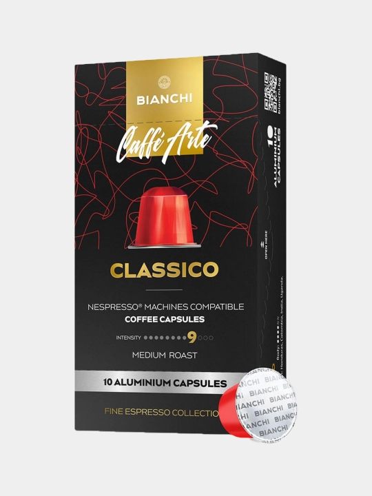 Kapsulli kofe "Bianchi Caffe Arte Classico" 10 ta kapsula - 