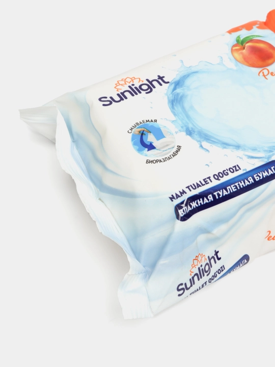 Влажные туалетные салфетки Sunlight Персик, 30 шт
