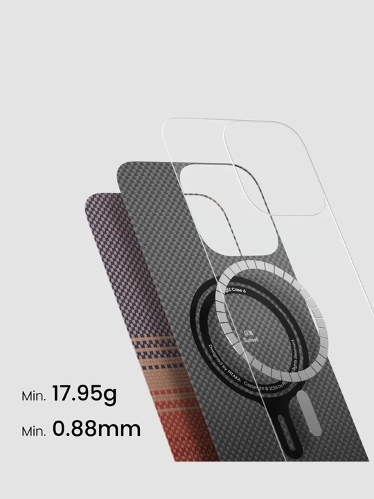 Чехол Pitaka для Iphone 16 Pro, Pro Max, с Magsafe, ультратонкий, сверхпрочный, легкий