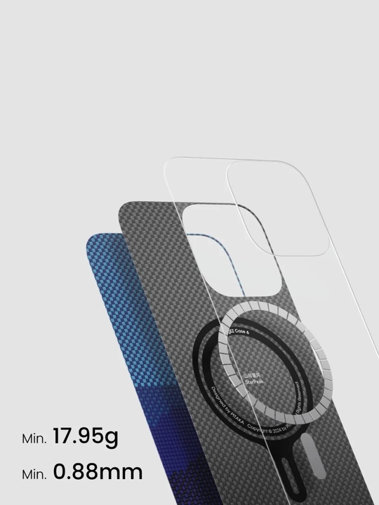 Чехол Pitaka для Iphone 16 Pro, Pro Max, с Magsafe, ультратонкий, сверхпрочный, легкий