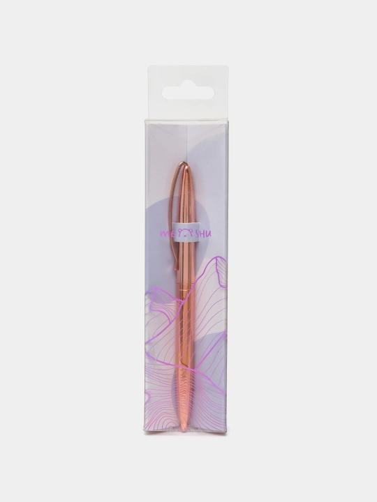 Avtomatik MESHU "Rose gold" sharikli ruchka ko'k, 1,0 mm
