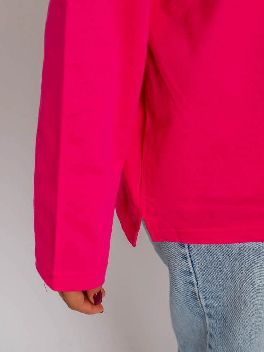 Лонгслив трикотажный, двух нитка, оверсайз