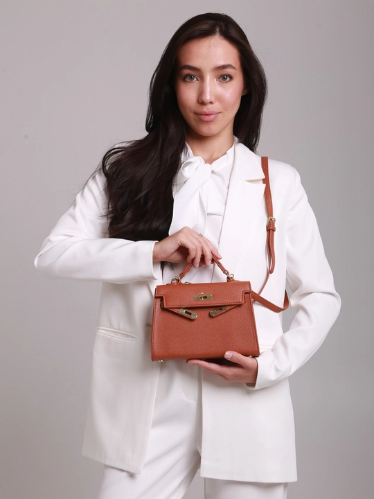 Hermes Kelly uslubidagi yelkaga o'sma kichkina ayollar sumkasi, sovg'a qizlar uchun