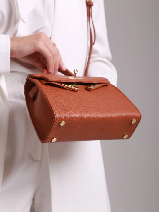 Hermes Kelly uslubidagi yelkaga o'sma kichkina ayollar sumkasi, sovg'a qizlar uchun