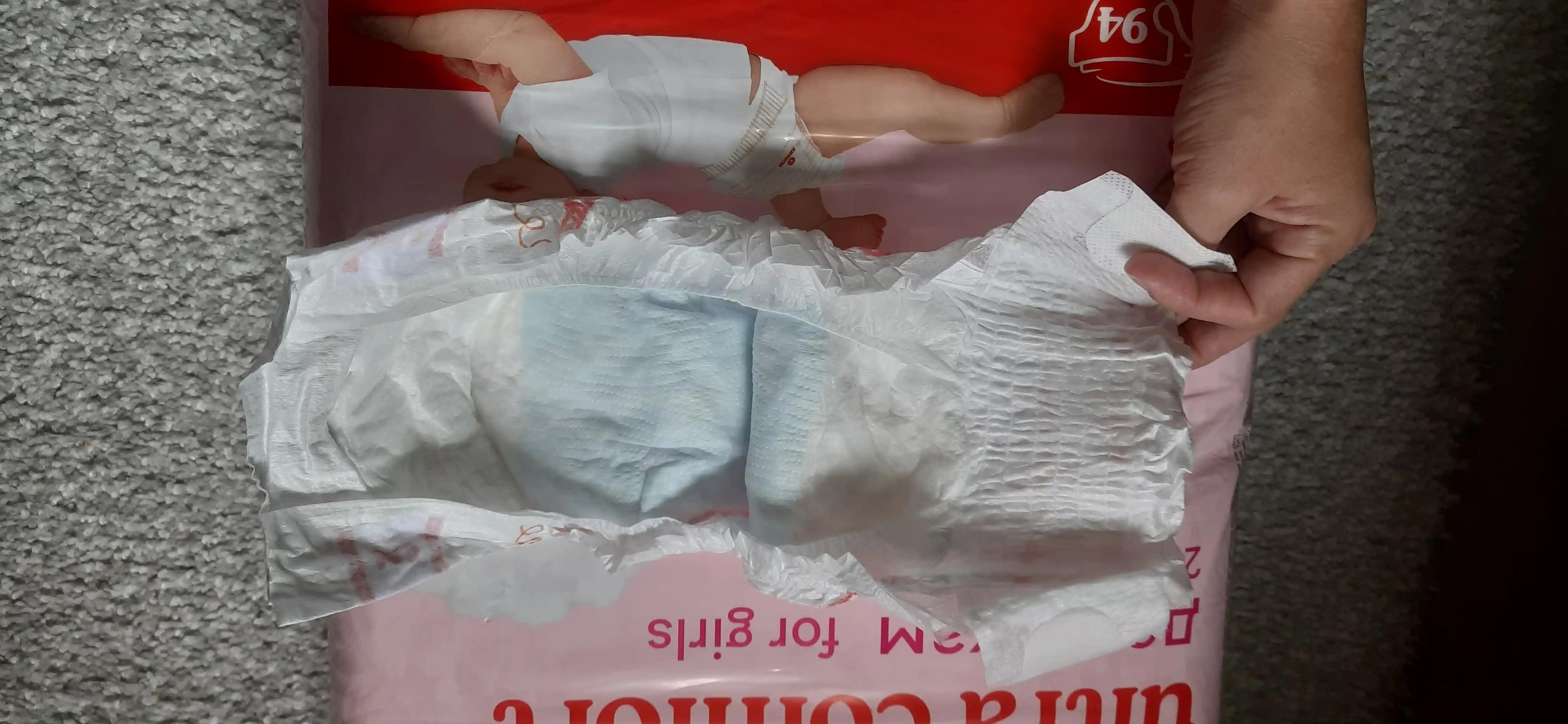 Подгузники Huggies Ultra Comfort для девочек 5-9кг, 3 размер, 94 шт