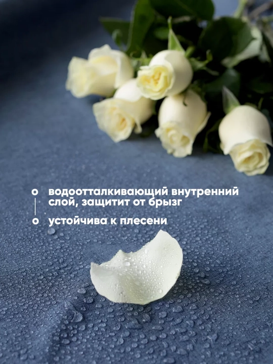 Штора для ванной комнаты и душа, занавеска тканевая, набор на карниз