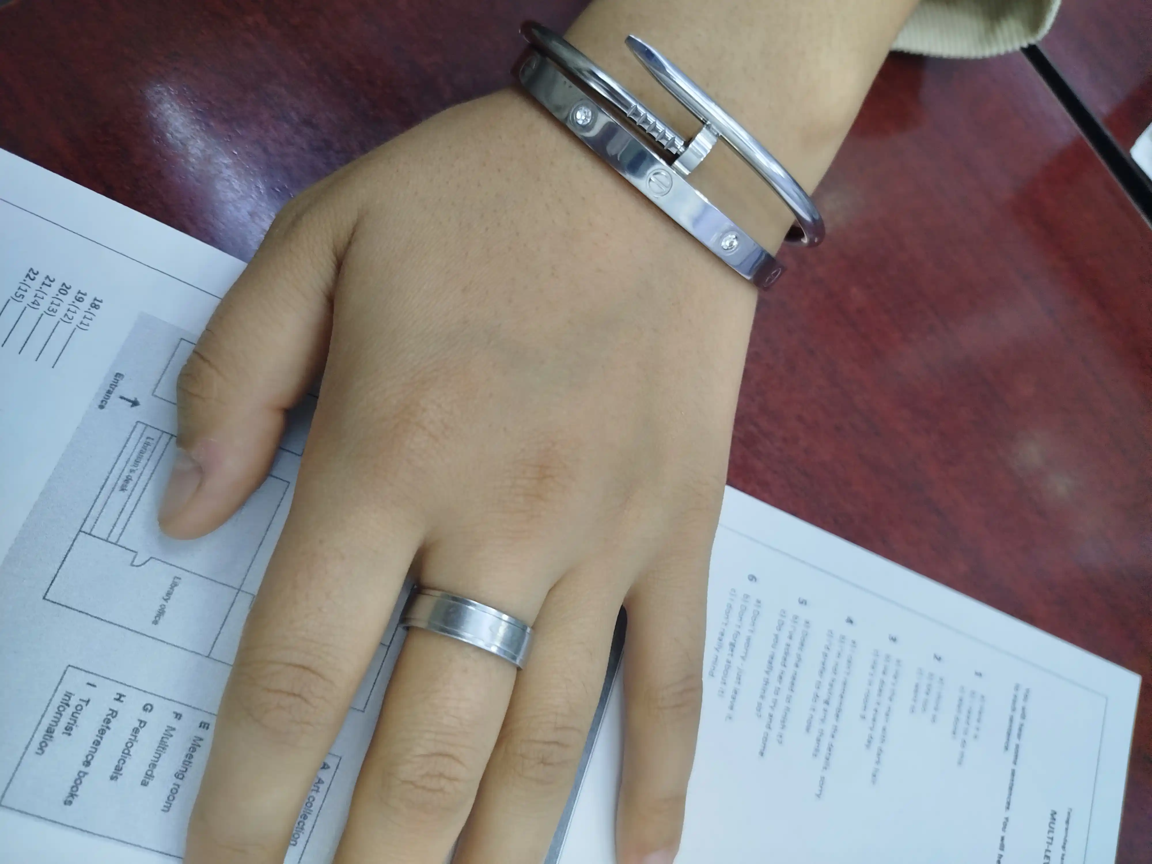Набор браслетов "Гвоздь" Cartier, украшения на руку, женский комплект, бижутерия