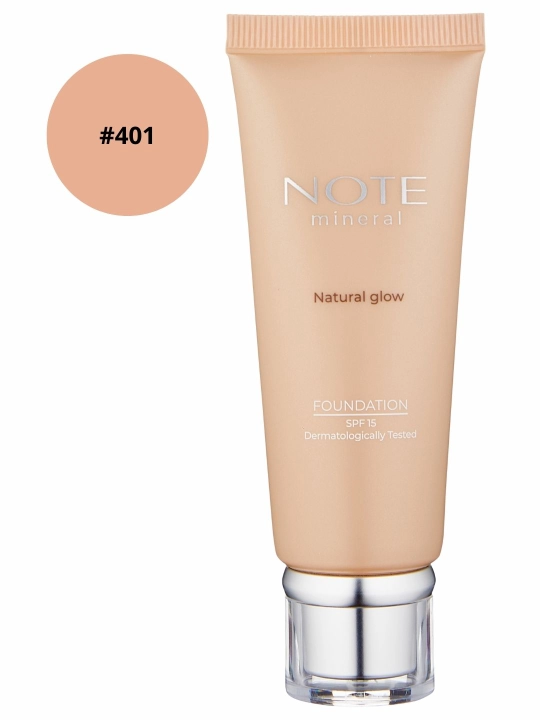 Tonal krem NOTE MINERAL FOUNDATION 401, 402, 403, 501 SPF15, 30 ml