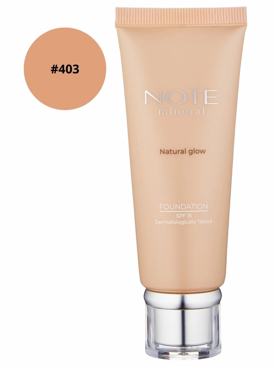 Tonal krem NOTE MINERAL FOUNDATION 401, 402, 403, 501 SPF15, 30 ml