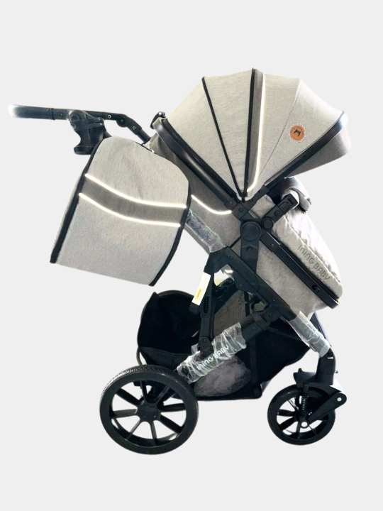 Коляска детская INING BABY, трансформер 2 в 1, всесезонная, люлька и прогулочная