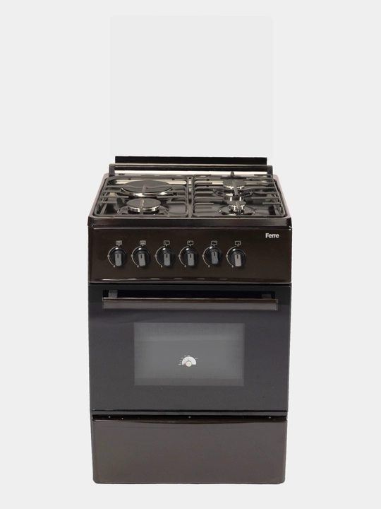 Газовая плита Ferre LP 60G 31 DB 22 F, 3 газовые и 1 электрическая конфорка