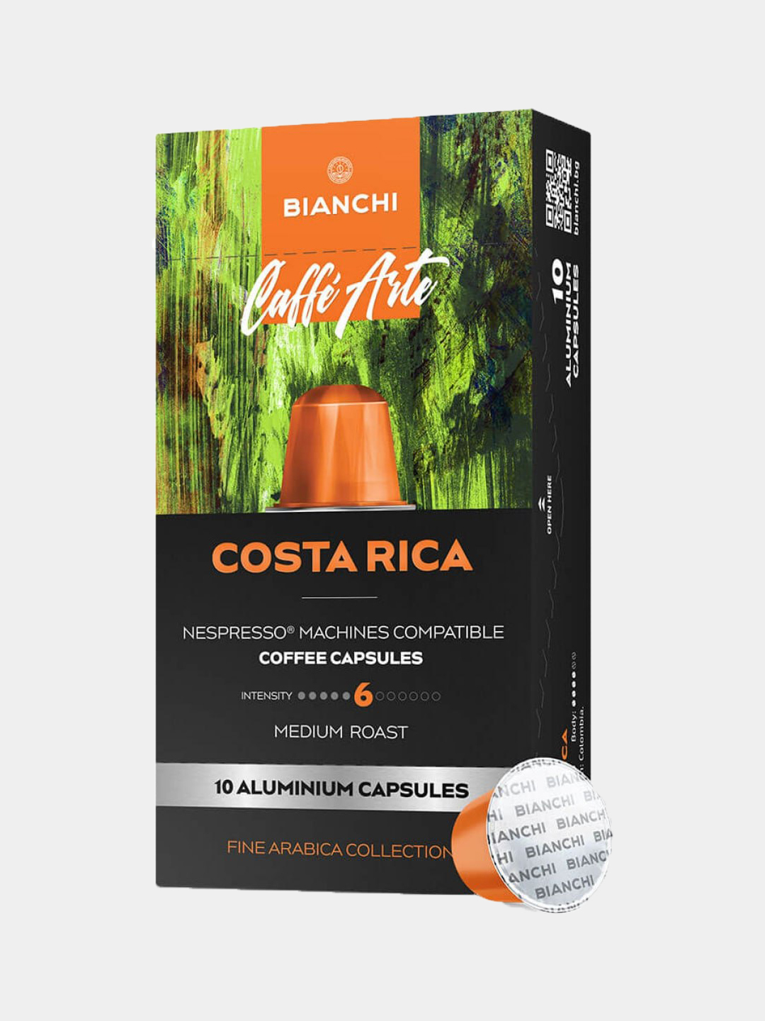 Kapsulli kofe "Bianchi Caffe Arte Costa Rica" 10 ta kapsula - 