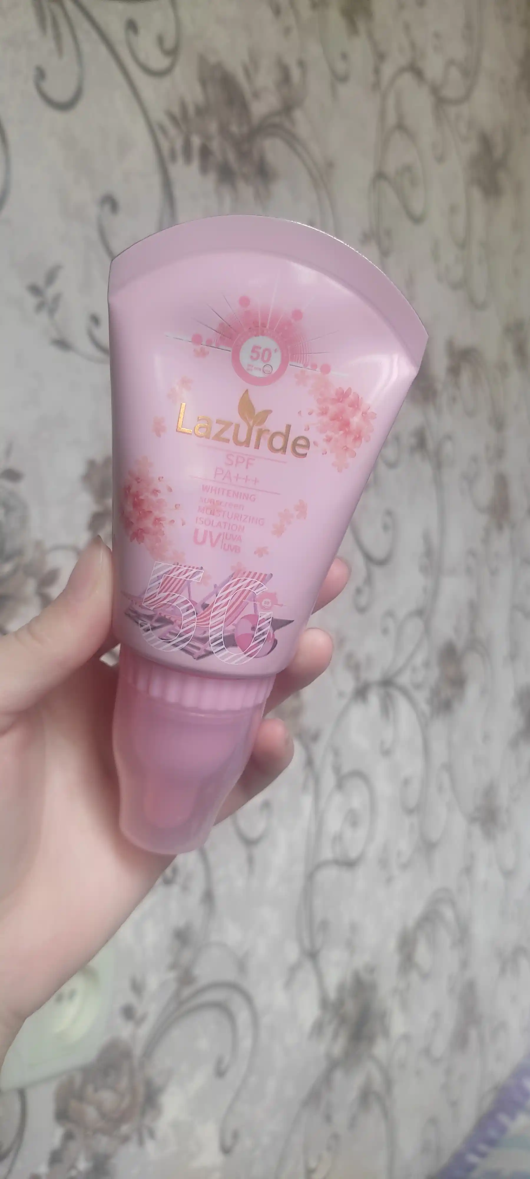 Солнцезащитный крем для лица Lazurde, SPF 50+